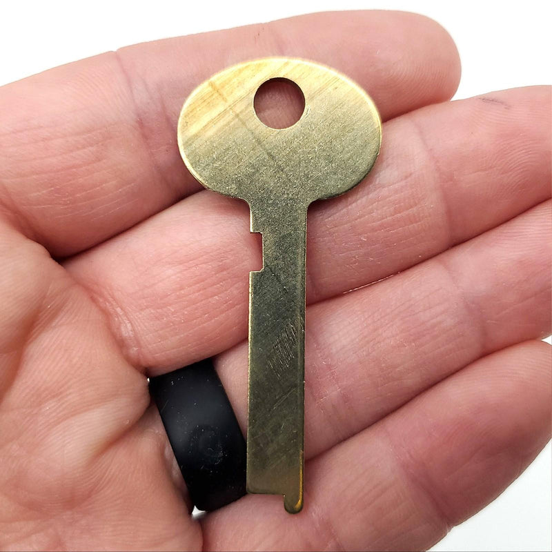 10x Ilco 1387 Guard Key Blanks Safe Deposit Box 0.080" T 0.280" W Nickel Silver 1