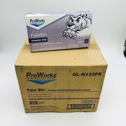 ProWorks Polar Nite GL-N133FX Nitrile Gloves XLG PF 4 Mil White Case 10/100 DMGD 8