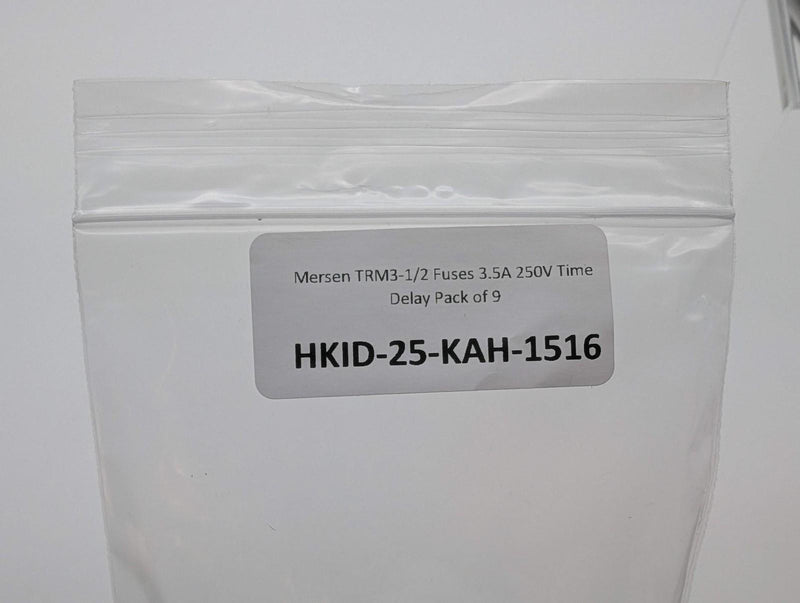 Mersen TRM3-1/2 Fuses 3.5A 250V Time Delay Pack of 9 4