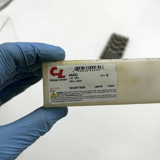 Chicago-Latrobe 44430 Jobber Drill Bit 15/32 Left Hand 150L HSS Bright 6pk 2