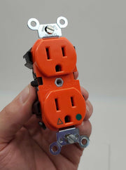 Leviton 5262-IG Duplex Outlet Receptacle 15A 125V 2 Pole 3 Wire Commercial Grade 1