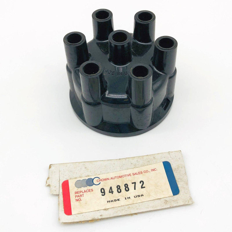 Crown 948872 Distributor Cap Black New Old Stock NOS For Jeep 1