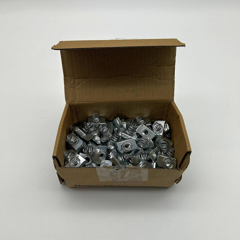 Thomas and Betts B100 3/8 Short Spring Nuts Steel Galvanized Zinc Finish 100pcs 10