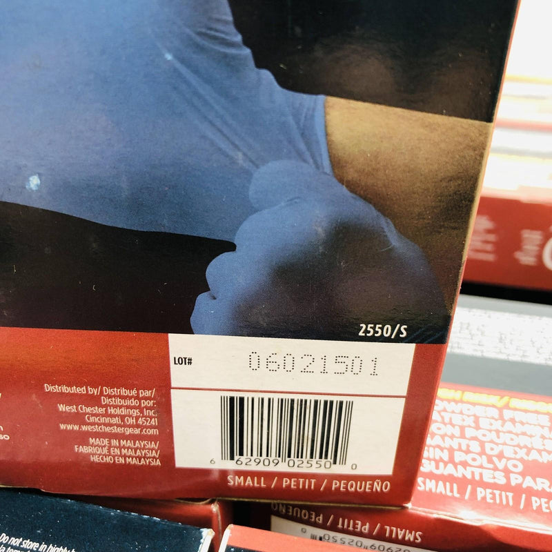 West Chester 2550 Disposable Gloves Small Posi Shield PF Latex 10 Boxes/Case 4