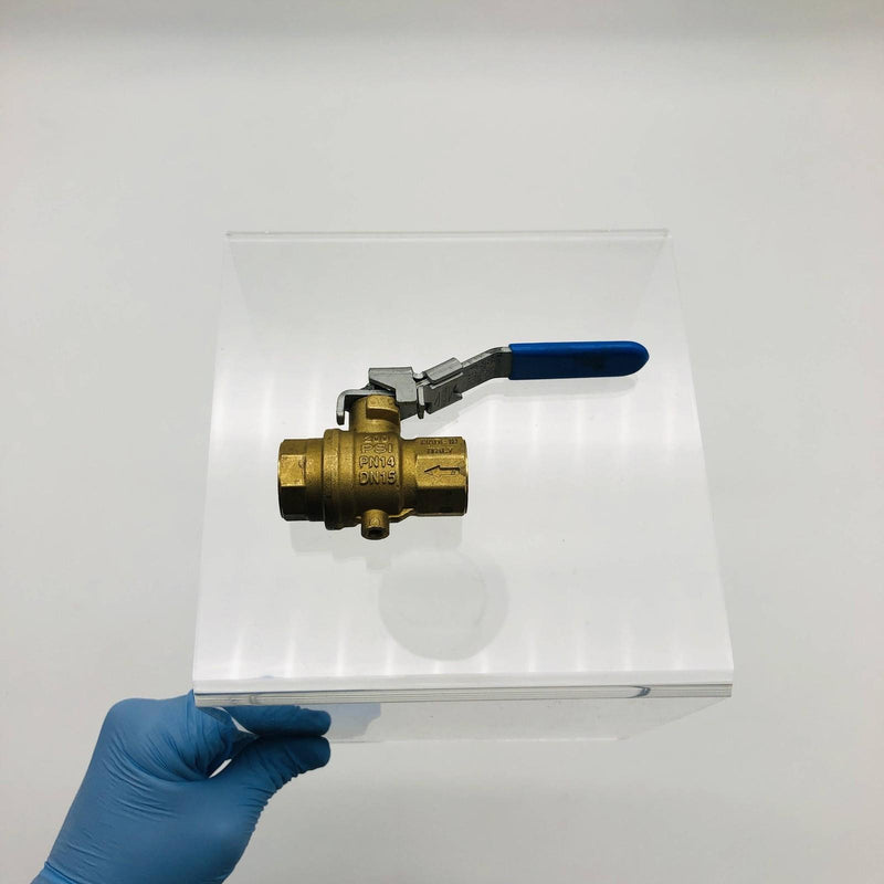 Rub S93D41 Fip-Fip Vent/Lock 1/2in S.93 Pneumatic Ball Valve Locking Handle 1ct 11