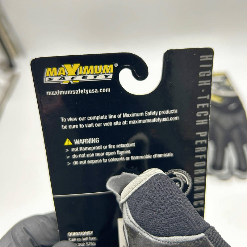 PIP 120-4900 Glove XL Max Safety Brickyard Synthetic Leather Palm w/ TPR 3 Pairs