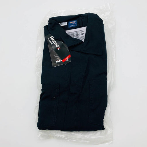 Topps CO07-5505 Coveralls Flame Resistant 50R Nomex 4.5oz Unlined Navy Blue NWT 1