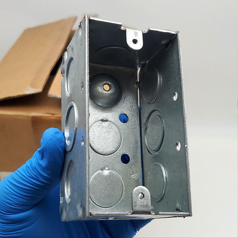 Appleton 4SSL-EK Handy Box 4" x 2-1/8" x 2-1/8" Deep Pack w/ Knockouts Box of 50 1