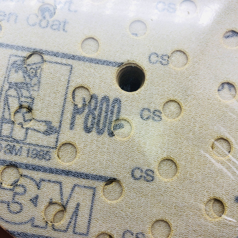 3M 58573 Paper Sanding Disc 5inch x NH P800 Dust Free 216U Hookit Gold 50pk 3