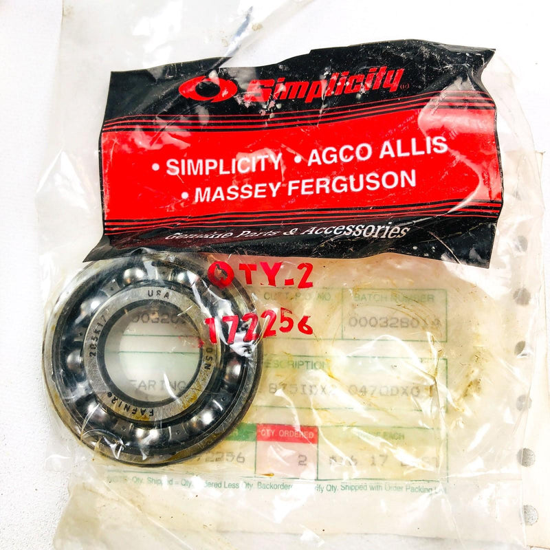 Simplicity 172256 Ball Bearing .875IDx2.047OD OEM NOS Replaced by 2172256SM 3