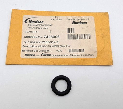Nordson 7428006 Viton FKM O-Ring 0.600" x 1.020" x .210" OEM Replacement Part 1