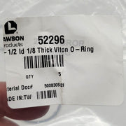 Lawson 3-1/2" ID x 1/8" Thick O-Rings 52296 #238 Viton 75 Durometer Pack of 5 3