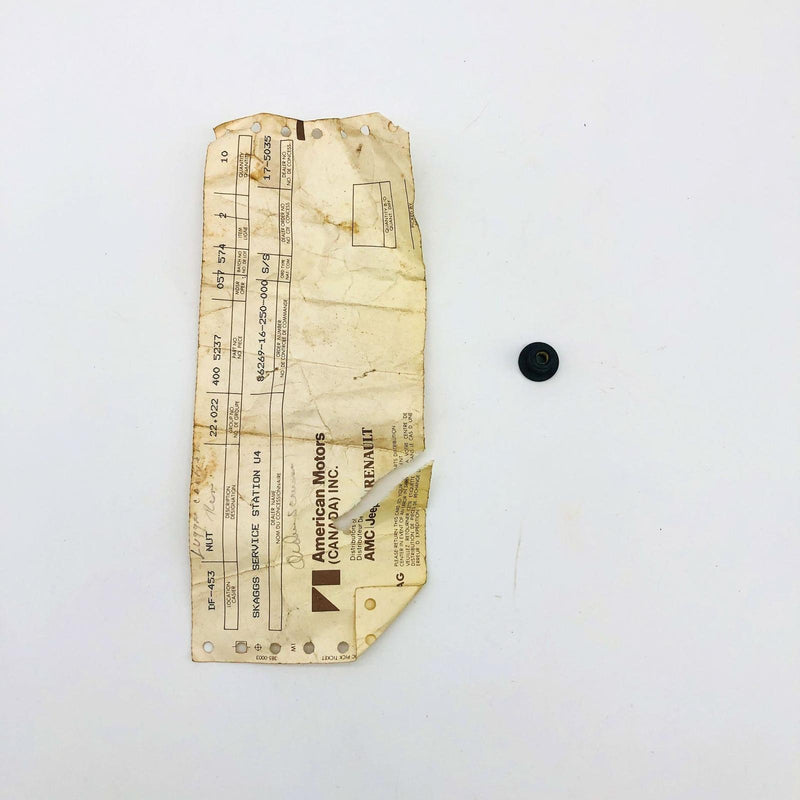 AMC Jeep 4005237 Nut for Bumper Screw Hood OEM NOS 81-86 CJ 5-8 Scrambler 6