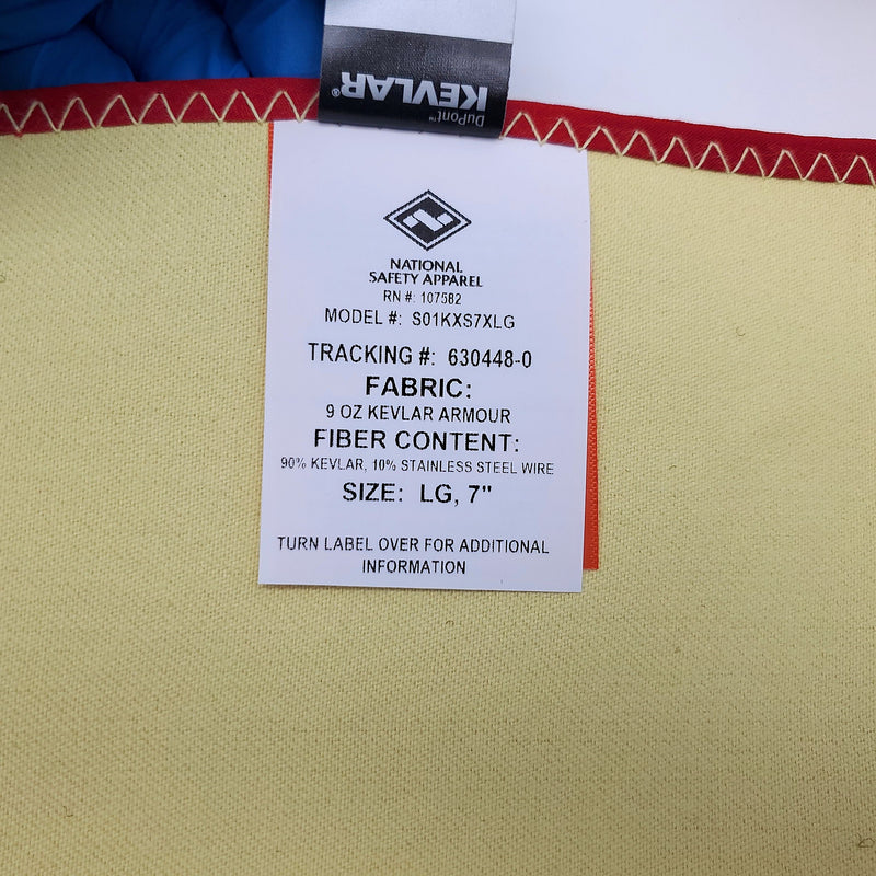 National Safety Apparel 7" Cut Resistant Sleeves LG Aramid & Steel S01KXS7XLG 3