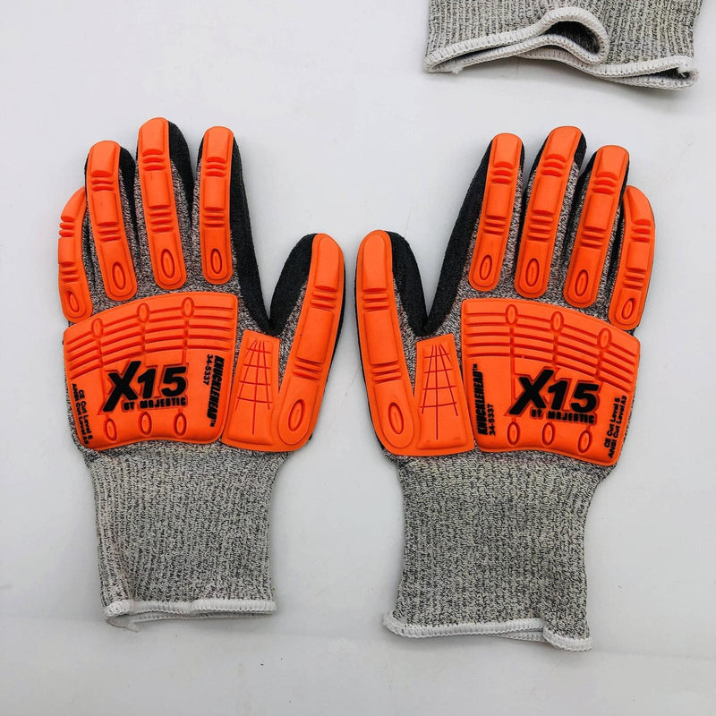 Majestic 34-5337 Work Gloves Size Small x15 Cut Resistant Poly Palm Coat 2 Pair 4