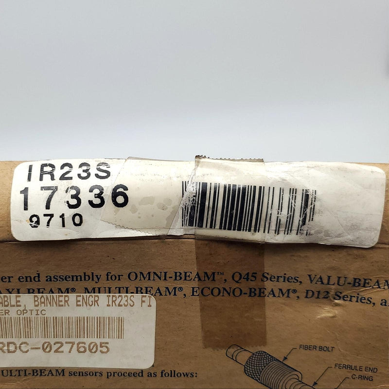 Banner Engineering IR23S Fiber Optic Sensor Cable 3ft Length Opposed Mode 4