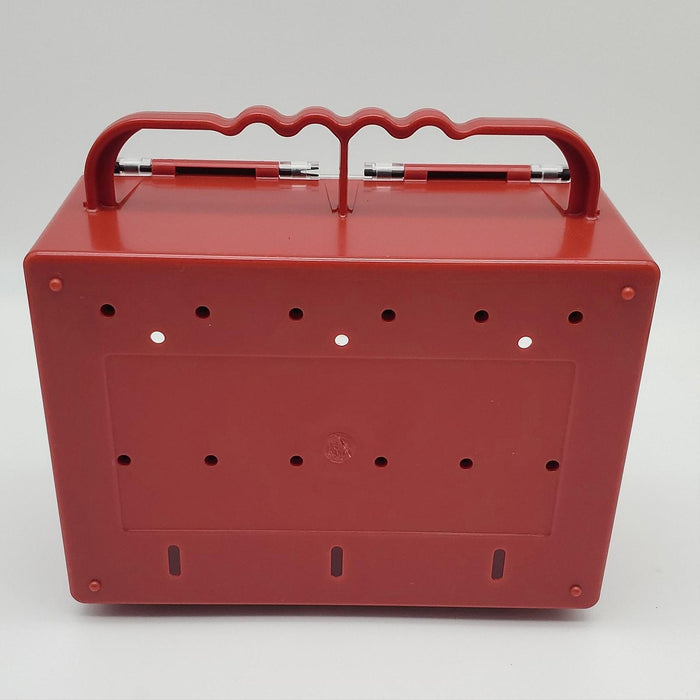 Brady 50937 Portable Group Lockout Box 12 Hooks Red 8.5" W x 7.5" H x 4.25" L 5