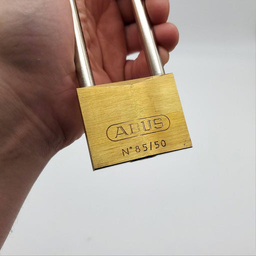 Abus No 85 / 50 Padlock 7-3/4"L x 0.30" D Shackle 2" Wide Body Solid Brass 2