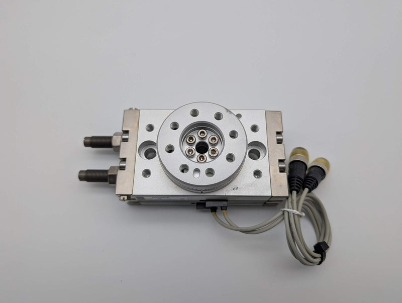 SMC MSQB20R Rotary Actuator w/ Table Size 20 Rack & Pinion M5 Ports 3