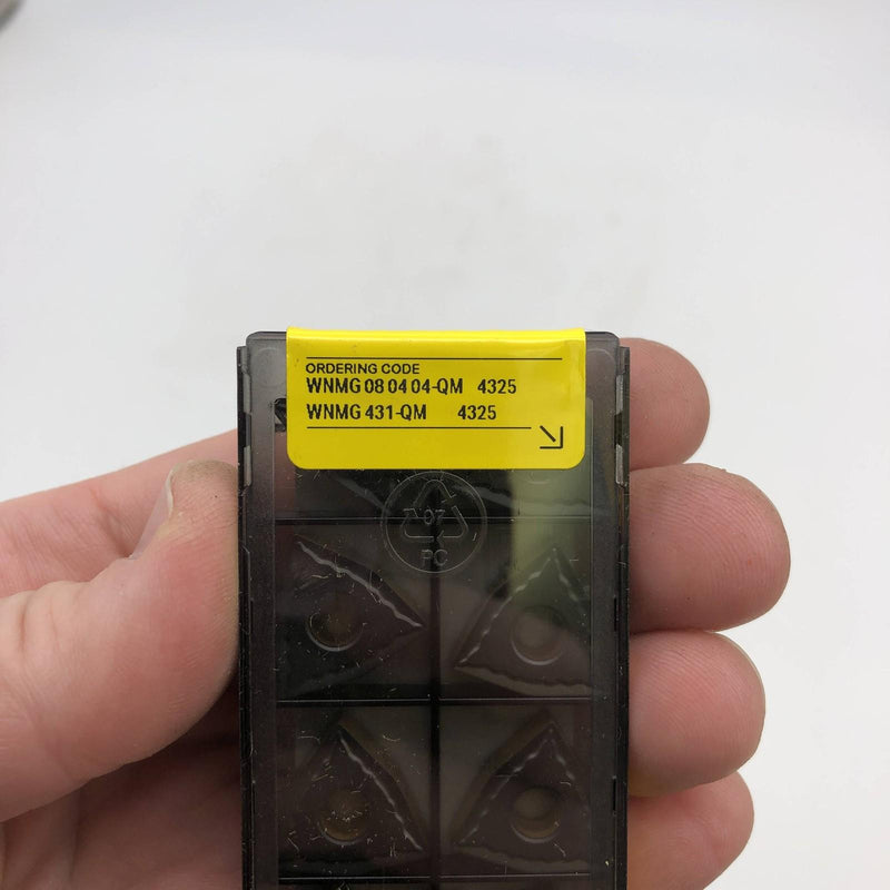 10pk Sandvik WNMG080404-QM Trochoidal Turning Insert Grade 4325 WNMG431-QM 3