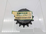 Tritan 50BS15HX1-1/8 Roller Chain Sprocket 5/8" Pitch 15 Tooth 1-1/8" Bore 3