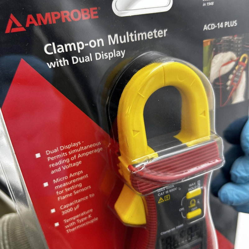 Amprobe ACD-14 Plus Multimeter 600A Clamp On w/ Dual Display and Temperature 5
