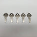 5x Ilco 1092N / M10 Key Blanks For Master Lock 15K Nickel Plate Over Brass NOS 3