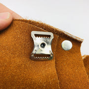 Chicago 548-CL Bib Apron 24in W x 48in H Split Leather Pocket Straps Rust Color 3