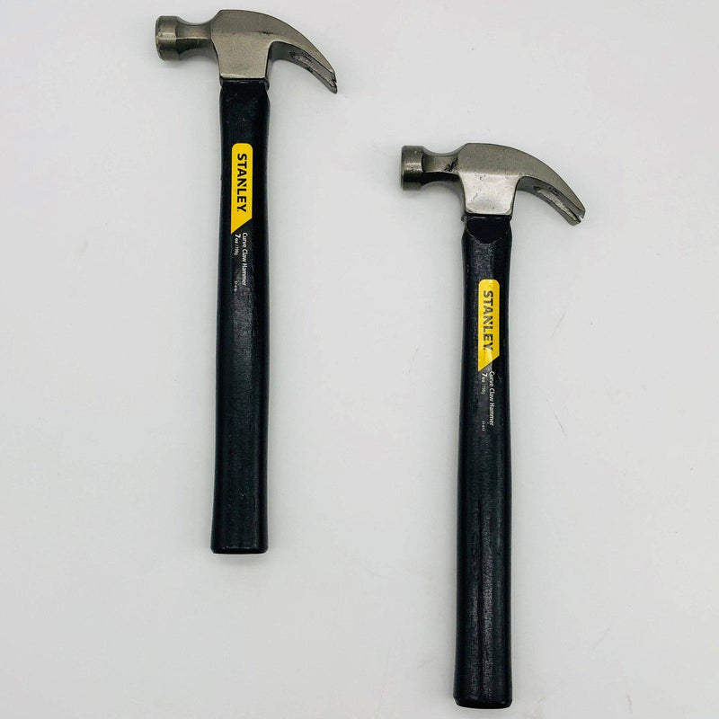 2x Stanley 51-613 Curve Claw Hammer 7oz Wooden Wood Handle Carbon Steel Head 1