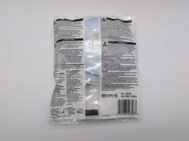 3M 7000002058 P95 Respirator Particulate Filter 50 Pairs (100 Total)