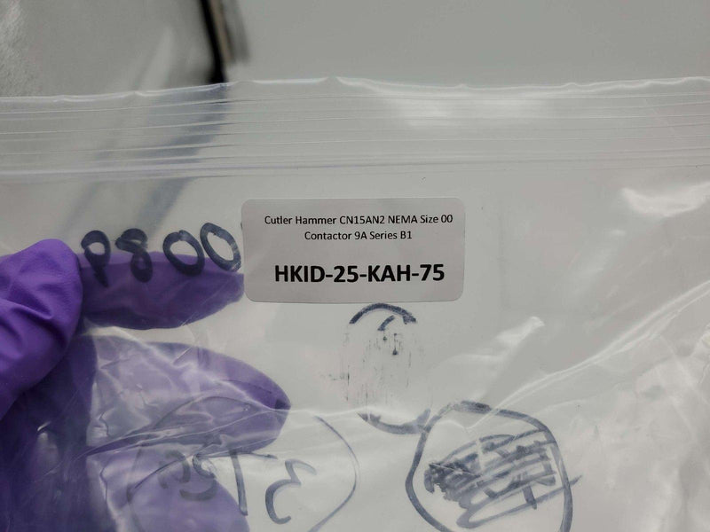 Cutler Hammer CN15AN2 NEMA Size 00 Contactor 9A 110/120VAC Series B1 7