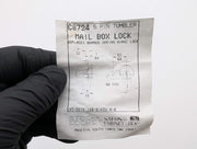 National C8724 Mailbox Lock Some Bommer Spring Hinge Locks 5 Pin Satin Chrome 4