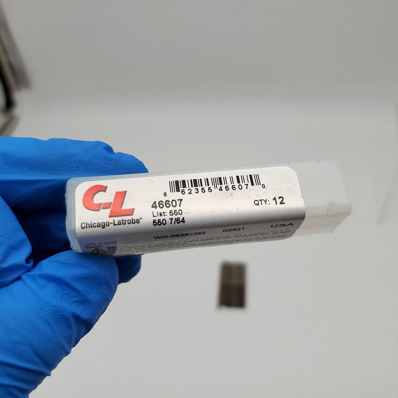 Chicago Latrobe 7/64" 135 Deg Split Point Drill Bits 1-1/2" Flute 46607 12 Pack 4