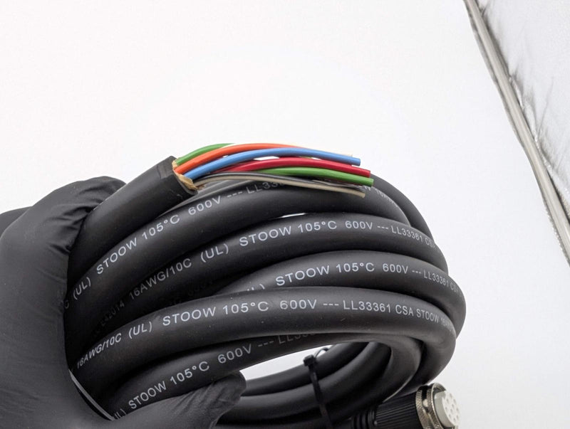 Hubbell HCMS10120 Cable Assembly 20 FT 10 Pin Mini-Quick Change to Bare Wire 3