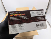 Microflex Synetron Powder Free Latex Exam Gloves XXL Extended Cuff Case of 500 3