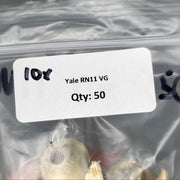 10x Yale RN11 VG Key Blanks VG Keyway Nickel Silver 6 Pin NOS 3