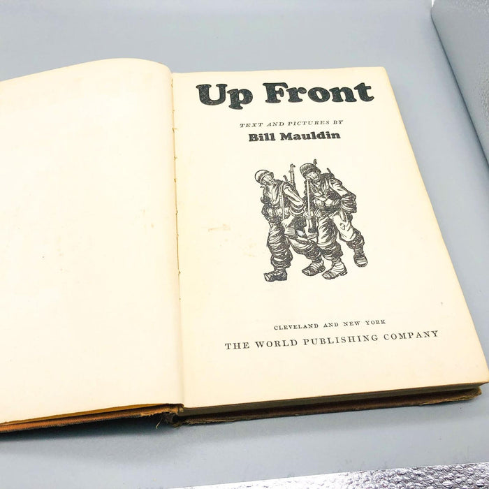 Up Front Bill Mauldin HC 1945 World Pub Military WW2 GI Soldiers Illustrated 7