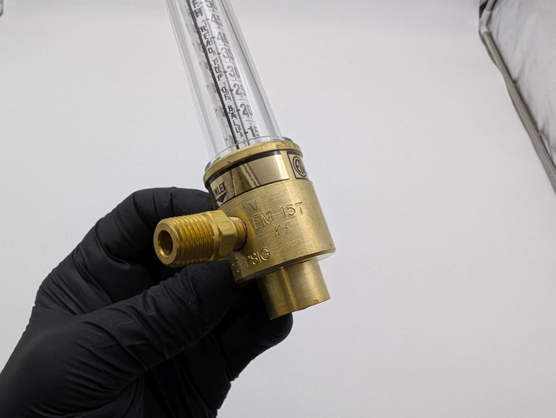 Victor 1000-0263 FM 157 Flow Meter Assembly for MIG & TIG 1/4" NPT 5/8"-18 RH