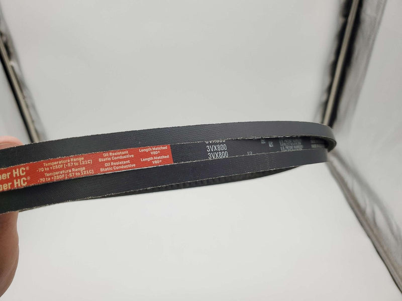 Gates 3VX800 Cogged Belt 3/8" Width 80" Length 1/3" Thick Super HC 3