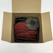 3M Roloc 11108 Disc 3in TR 963G 24 Grit Very Course Quick Change Ceramic 50pk 6