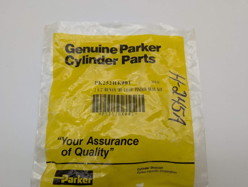 Parker PK252HK001 2-1/2" Piston Seal Kit for 2H, 3H, VH, HD Pneumatic Cylinders 3