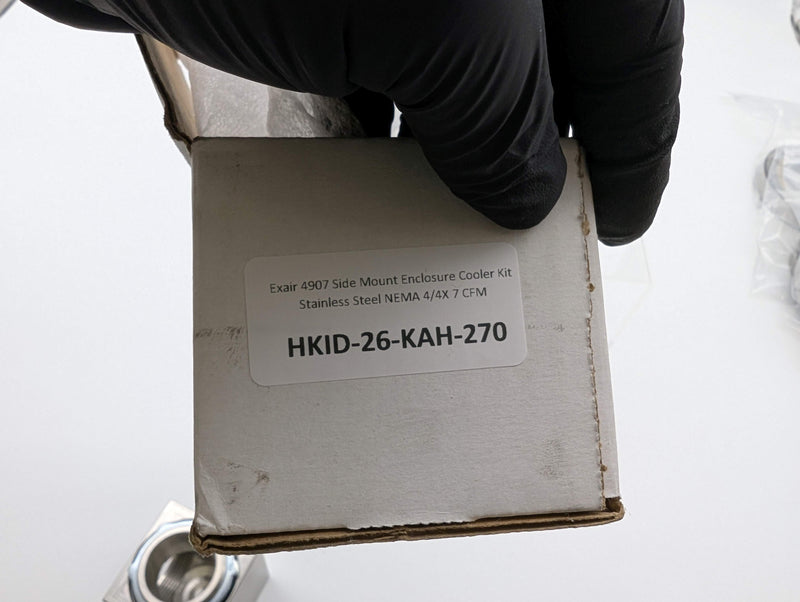 Exair 4907 Side Mount Enclosure Cooler Kit Stainless Steel NEMA 4/4X 7 CFM 7