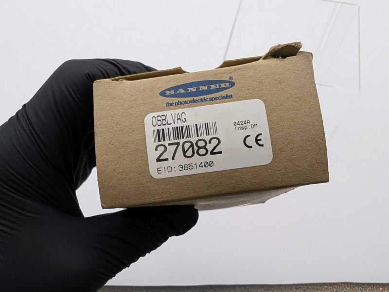 Banner OSBLVAG Omni Beam Photoelectric Sensor Head 0.3–4.5m Range 27082