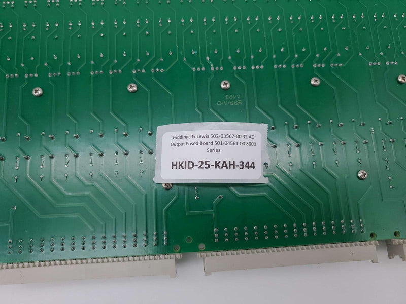 Giddings & Lewis 502-03567-00 32 AC Output Fused Board 501-04561-00 8000 Series 6