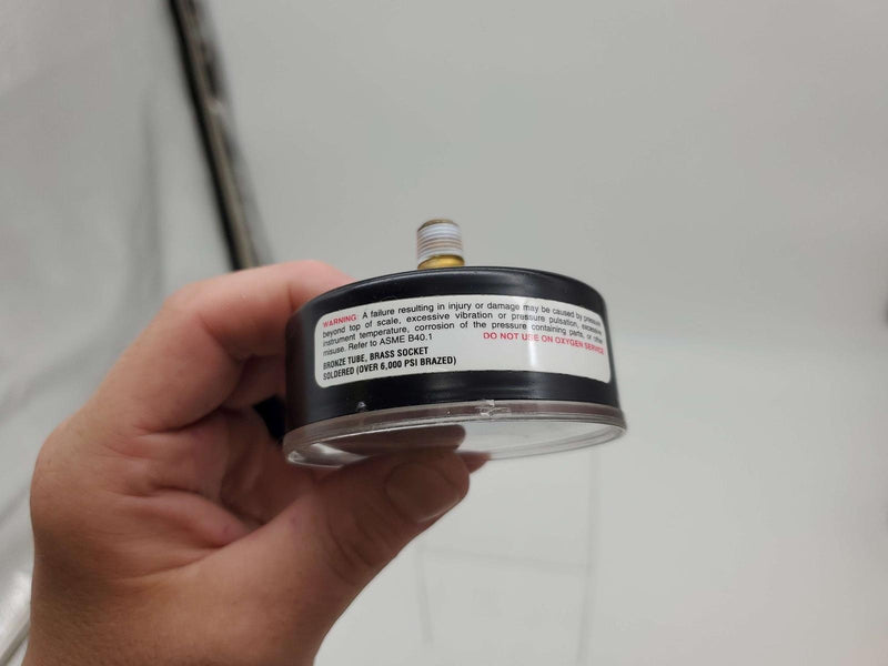 Siemens 142-0312 Analog Pressure Gauge 2-1/2" Face 0-100 PSI 1/8" NPT Connector 3