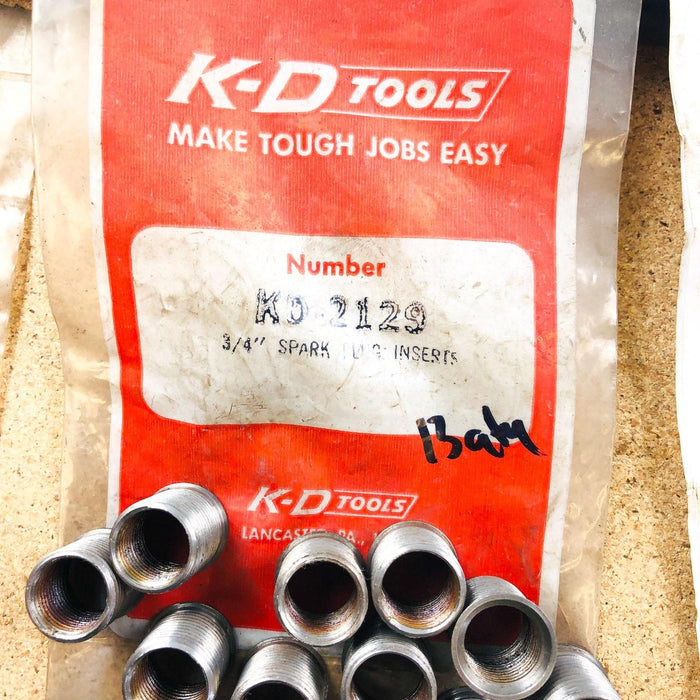 KD Tools 2129 Spark Plug Inserts 3/4" NOS Loose 2