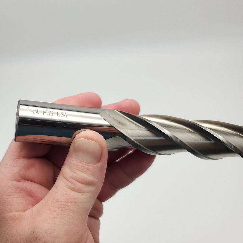 Cleveland C41404 1" Square End Mill 4 Flute 6" LOC 8-1/2" OAL 1" Shank RH Finish