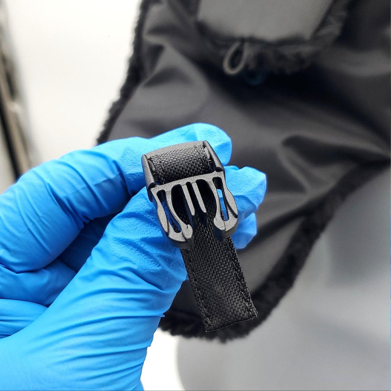 Ergodyne Classic Trapper Hat Black L / XL 6802Z w/ Bump Cap Insert Airline Logo 5