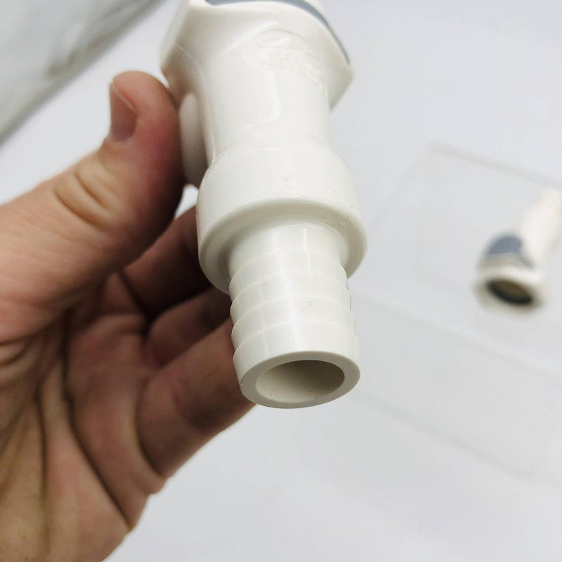 US Plastics Corp 60715 In Line Hose Barb HB Body 5/8 HFC P-S w/ Shutoff Lot of 2 2