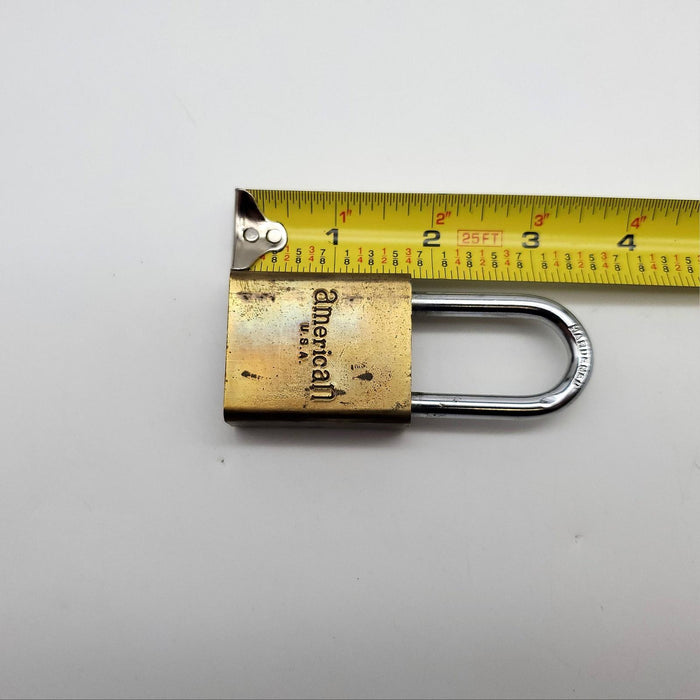 American Lock Padlock No 530 1-5/8" L Shackle 1-1/2" W Body Rekeyable USA Made 6